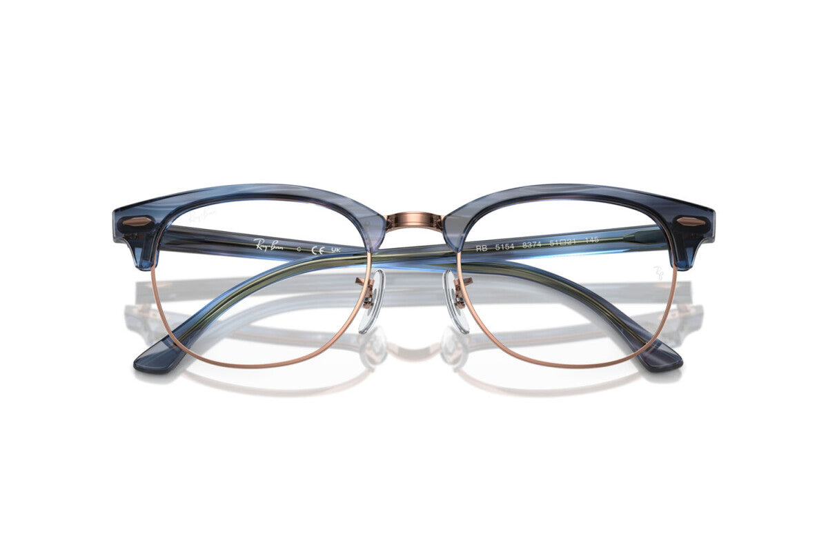 OCCHIALE DA VISTA UNISEX RAY-BAN CLUBMASTER RX 5154 (8374) - RB 5154 8374 TAGLIA 53/21/150