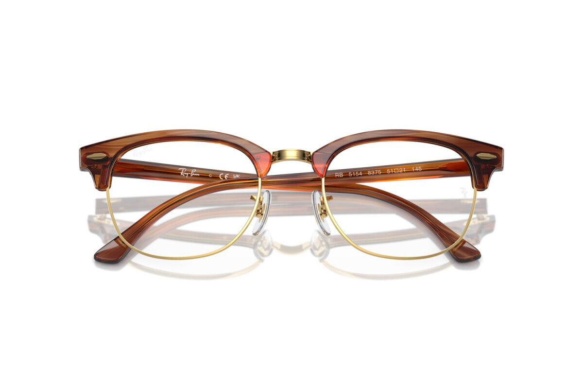 OCCHIALE DA VISTA UNISEX RAY-BAN CLUBMASTER RX 5154 (8375) - RB 5154 8375 TAGLIA 51/21/145