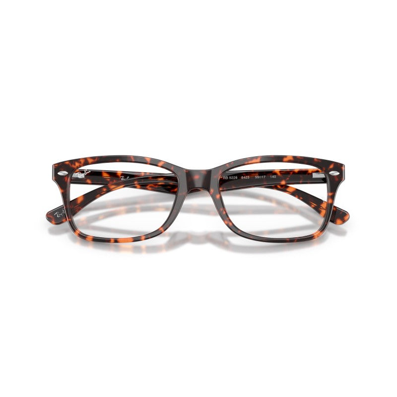 OCCHIALE DA VISTA UNISEX | RAY-BAN RX 5228 - 8423 TARTARUGA ROSSA AVANA - CALIBRO 50