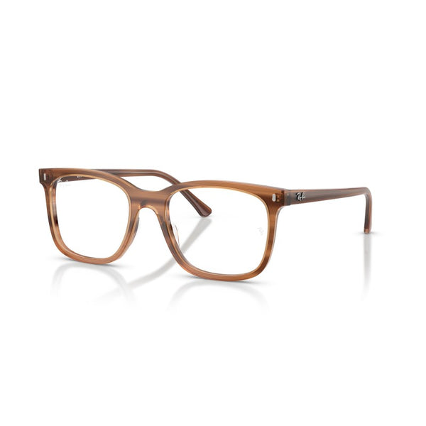 OCCHIALE DA VISTA UNISEX | RAY-BAN RX 5446 - 8455 MARRONE STRIATO - CALIBRO 53