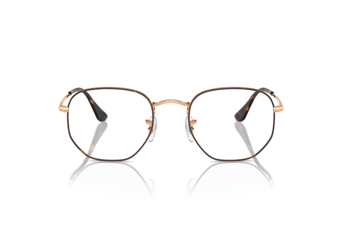 OCCHIALE DA VISTA UNISEX RAY-BAN HEXAGONAL RX 6448 (3176) - RB 6448 3176 TAGLIA 54/21/145