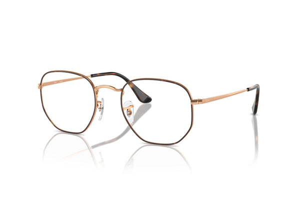OCCHIALE DA VISTA UNISEX RAY-BAN HEXAGONAL RX 6448 (3176) - RB 6448 3176 TAGLIA 51/21/145