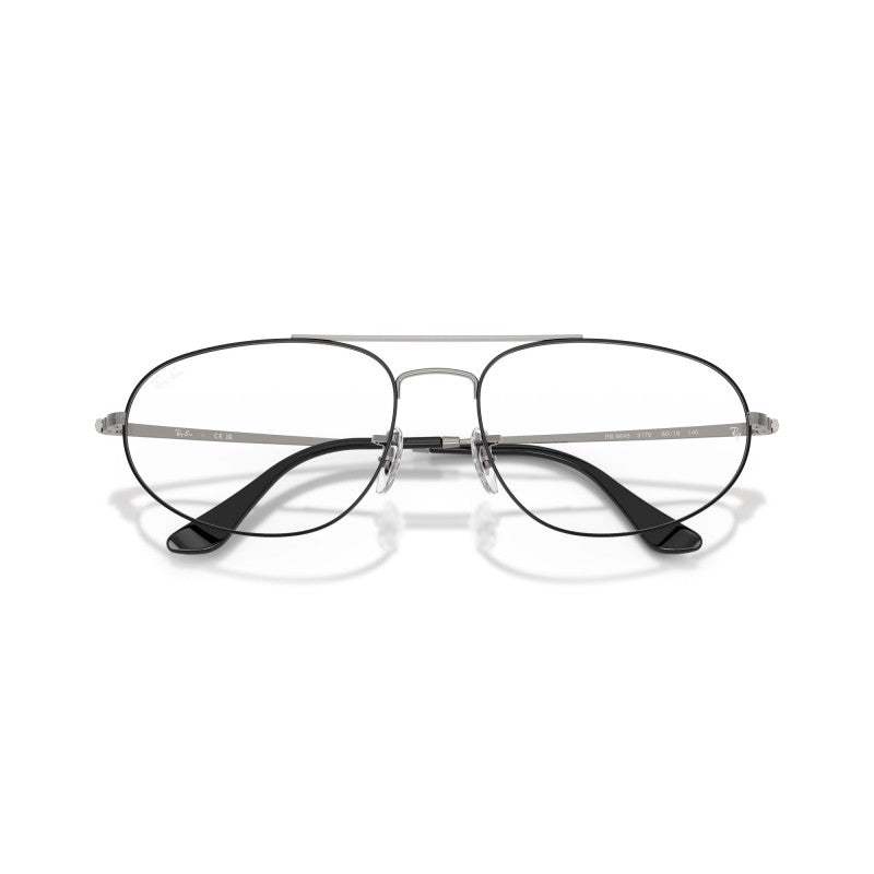 OCCHIALI DA VISTA UNISEX | RAY-BAN RX 6645 - 3179 NERO SU CANNA DI FUCILE - CALIBRO 60