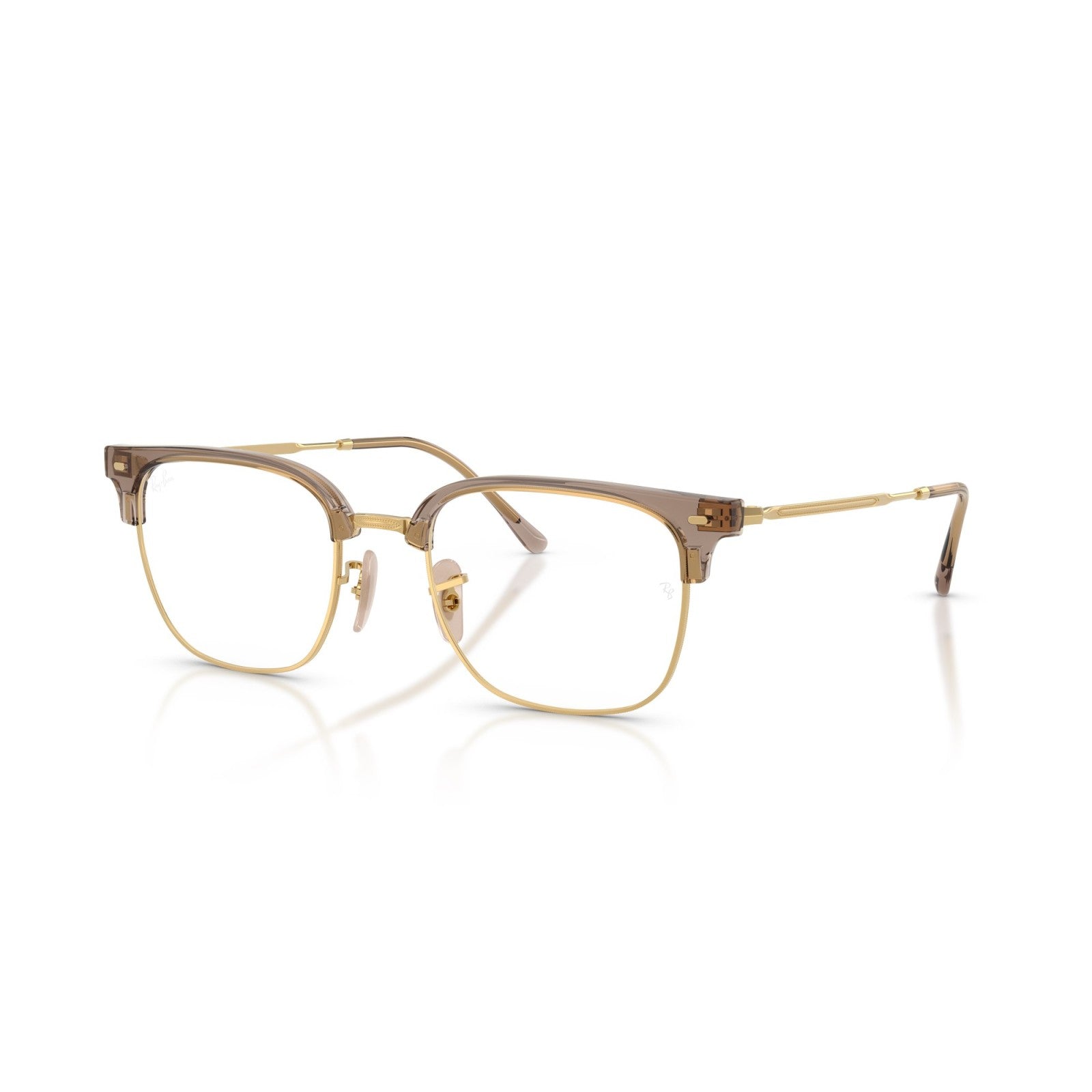 OCCHIALE DA VISTA UNISEX | RAY-BAN RX 7216 - NEW CLUBMASTER 8471 BEIGE SU ORO - CALIBRO 51