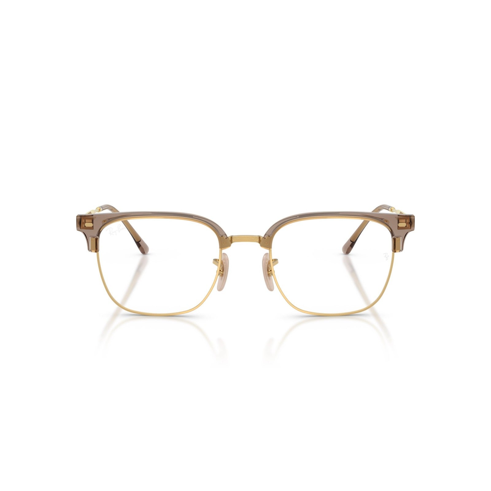 OCCHIALE DA VISTA UNISEX | RAY-BAN RX 7216 - NEW CLUBMASTER 8471 BEIGE SU ORO - CALIBRO 51