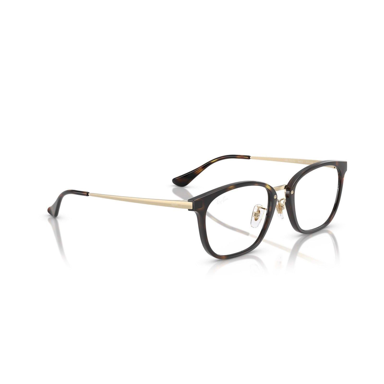 OCCHIALE DA VISTA UNISEX | RAY-BAN RX 7247D - 8472 AVANA SU ORO PALLIDO - CALIBRO 51