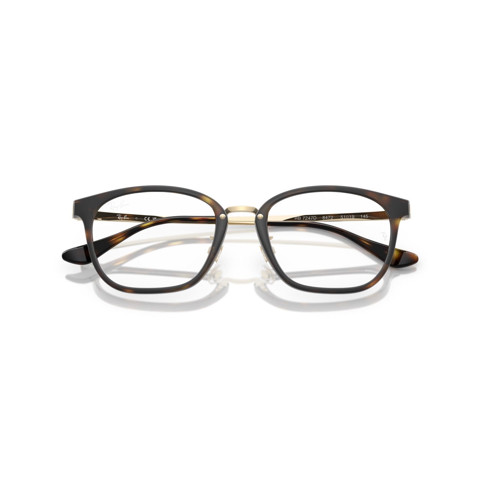 OCCHIALE DA VISTA UNISEX | RAY-BAN RX 7247D - 8472 AVANA SU ORO PALLIDO - CALIBRO 51