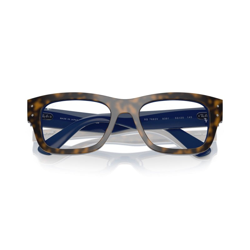OCCHIALI DA VISTA UNISEX | RAY-BAN RX 7683V - JOSEPH 8391 GRIGIO AVANA SU BLU SFUMATO - CALIBRO 55