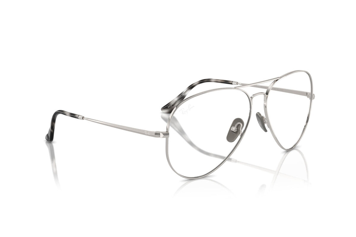 OCCHIALE DA VISTA UNISEX RAY-BAN AVIATOR TITANIUM RX 8789 (1002) - RB 8789 1002