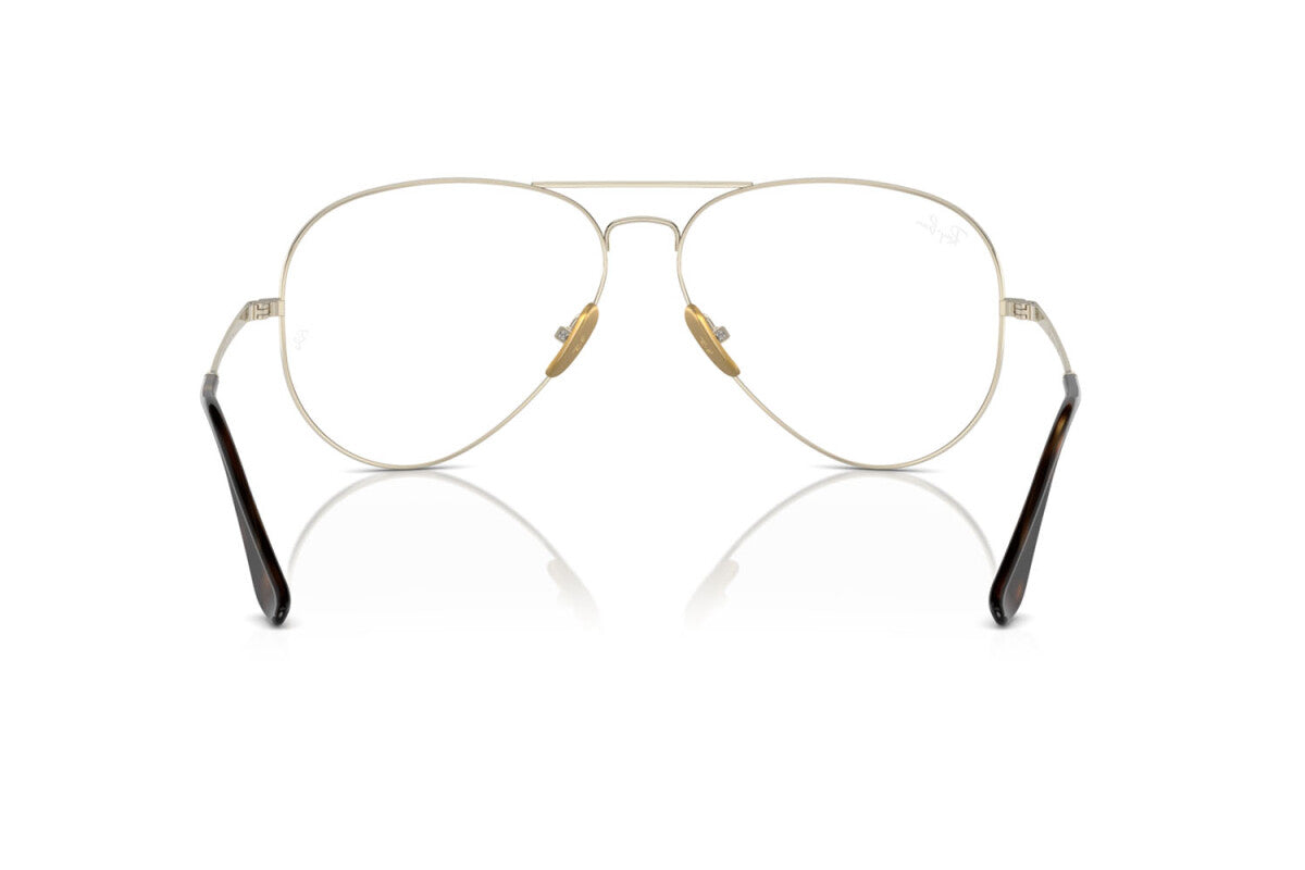 OCCHIALE DA VISTA UNISEX RAY-BAN AVIATOR TITANIUM RX 8789 (1246) - RB 8789 1246
