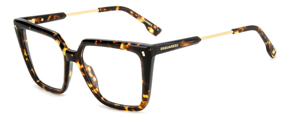 WOMEN'S EYEGLASSES DSQUARED2 D2 0025 - 807 BLACK 