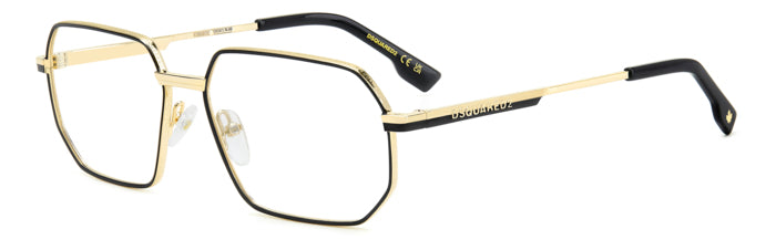 Occhiali da Vista Uomo DSQUARED2 Oro D2 0158 - Stile Raffinato