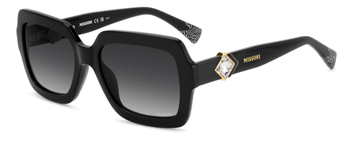 Occhiali da sole Missoni da donna modello MIS 0229/G/S color Avana, con montatura in acetato e lenti scure, mostrati frontalm