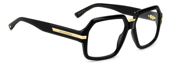 Occhiali da Vista Uomo Dsquared2 D2 0162 Neri - Stile Distintivo