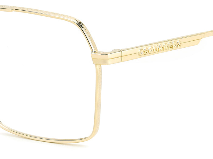 Occhiali da Vista Uomo DSQUARED2 Oro 109378 (D2 0157): Stile Iconico