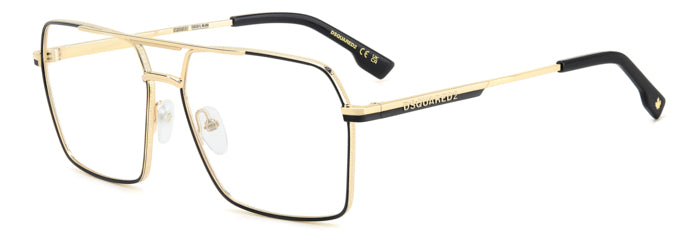 Occhiali da Vista Uomo DSQUARED2 Oro 109378 (D2 0157): Stile Iconico