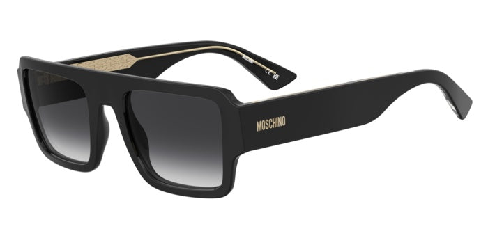 Occhiali da sole Moschino modello 208564 (MOS213/S) unisex, con montatura color avana e lenti scure in primo piano.