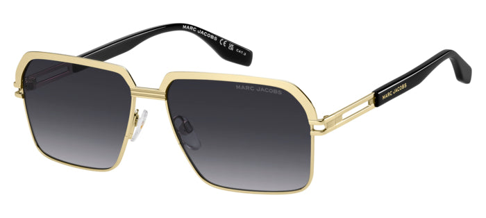 Occhiali da sole Marc Jacobs modello MARC 839/S (207933) da uomo, con montatura grigia e lenti scure, posti su una superficie