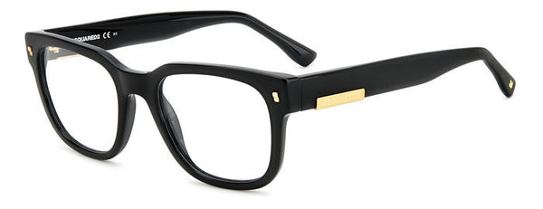 Occhiali da Vista Uomo Dsquared2 D2 0074 Neri Originali | Spedizione V