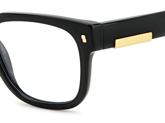 Occhiali da Vista Uomo Dsquared2 D2 0074 Neri Originali | Spedizione V