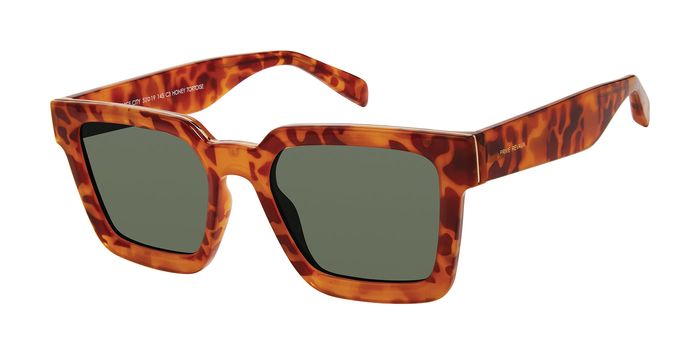 Un paio di occhiali da sole PRIVE' REVEAUX Vice City modello 205802 neri unisex, mostrati da diverse angolazioni per evidenzi