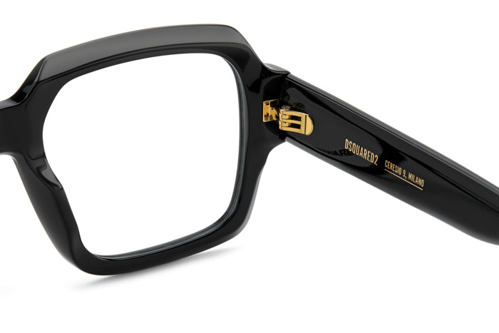 Occhiali da Vista Uomo DSQUARED2 D2 0148 Neri Originali