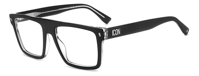 Occhiali da Vista Dsquared2 ICON 0012 Neri Uomo | Stile Distintivo