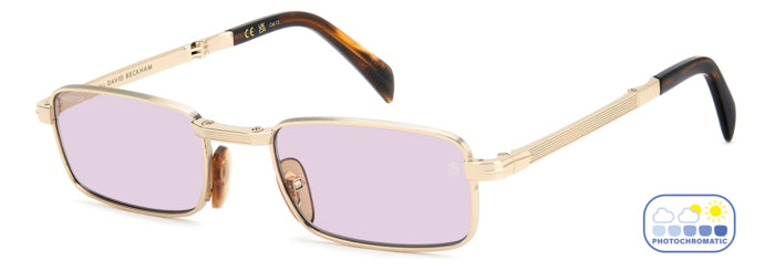 Occhiali da sole David Beckham modello DB 99 ORIGAMI da uomo con montatura color oro