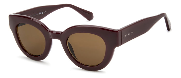 Occhiali da sole da donna Privé Revaux modello 208918 colore Avana, montatura elegante con lenti scure su sfondo chiaro.