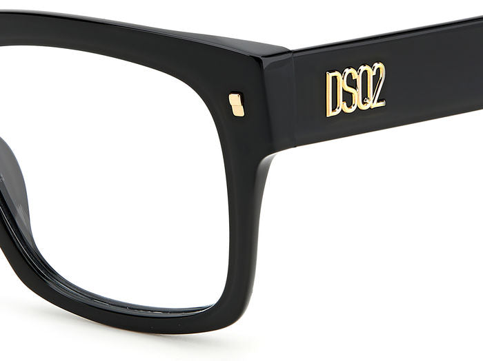 WOMEN'S EYEGLASSES DSQUARED2 D2 0025 - 807 BLACK 