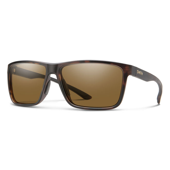 Occhiali da sole uomo Smith Riptide 203682 neri opachi, mostrati frontalmente su sfondo bianco.