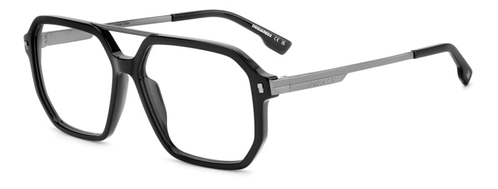 Occhiali da vista DSQUARED2 Uomo Neri D2 0123 - Stile Autentico