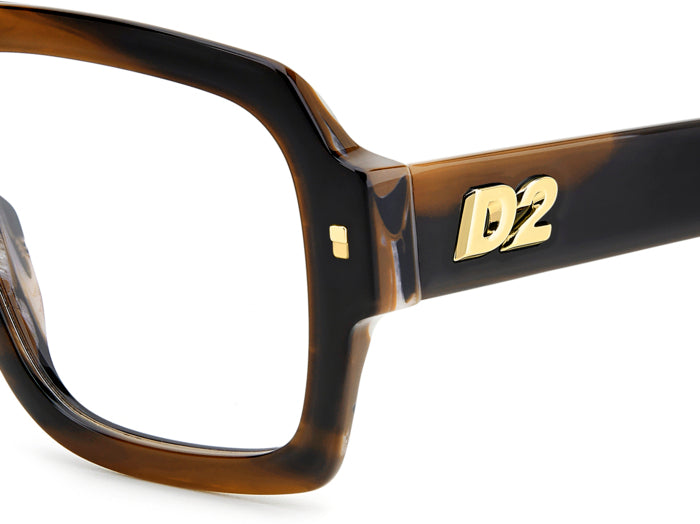 Occhiali da Vista Uomo DSQUARED2 D2 0148 Neri Originali