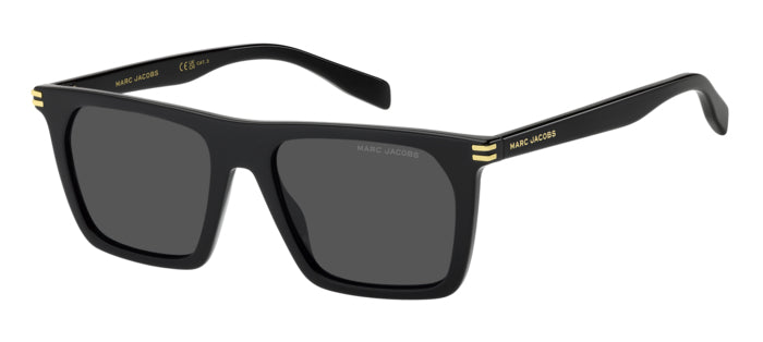 Occhiali da sole Marc Jacobs MARC 908/S da uomo di colore avana, vista frontale e laterale