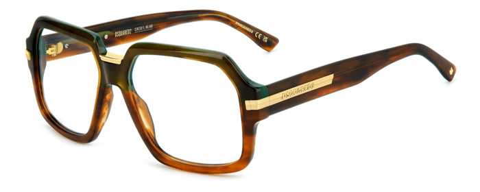Occhiali da Vista Uomo Dsquared2 D2 0162 Neri - Stile Distintivo