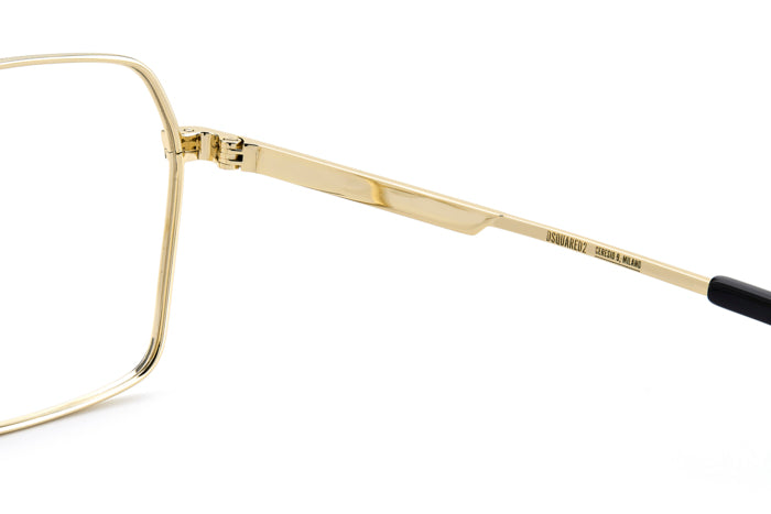 Occhiali da Vista Uomo DSQUARED2 Oro 109378 (D2 0157): Stile Iconico