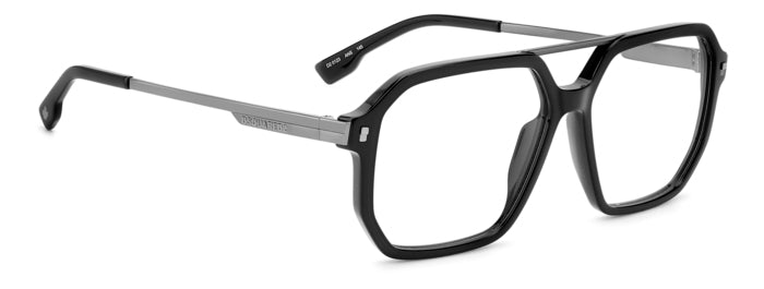 Occhiali da vista DSQUARED2 Uomo Neri D2 0123 - Stile Autentico