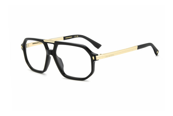 Occhiali da vista uomo Dsquared2 neri | Modello D2 0195 Originali