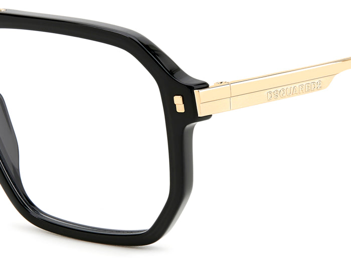 Occhiali da vista DSQUARED2 Uomo Neri D2 0123 - Stile Autentico