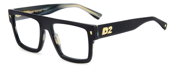 DSQUARED2 - 37N CORNO NERO | OCCHIALE DA VISTA UOMO - D2 0147 CALIBRO UNICO