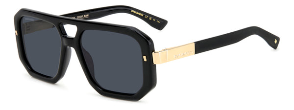 Occhiali da sole Dsquared2 uomo 206528 Neri Originali | D2 0105/S
