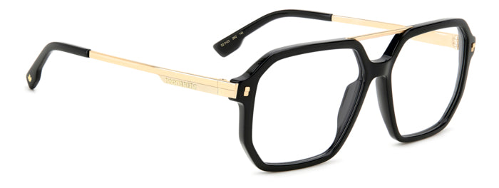 Occhiali da vista DSQUARED2 Uomo Neri D2 0123 - Stile Autentico