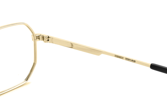 Occhiali da Vista Uomo DSQUARED2 Oro D2 0158 - Stile Raffinato