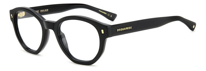 WOMEN'S EYEGLASSES DSQUARED2 D2 0025 - 807 BLACK 