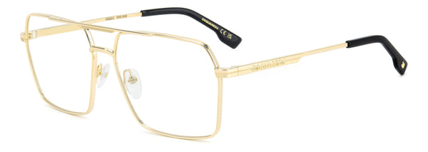 Occhiali da Vista Uomo DSQUARED2 Oro 109378 (D2 0157): Stile Iconico