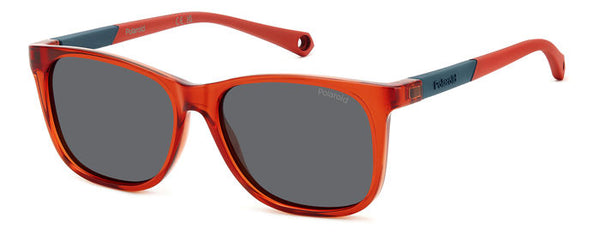 Occhiali da sole bambino Polaroid rossi 206850 | PLD 8058/S