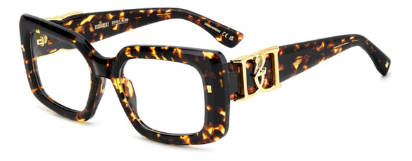 WOMEN'S EYEGLASSES DSQUARED2 D2 0025 - 807 BLACK 