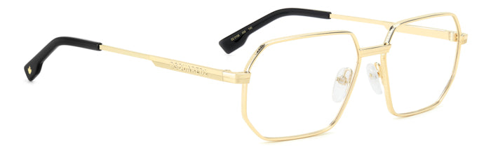 Occhiali da Vista Uomo DSQUARED2 Oro D2 0158 - Stile Raffinato