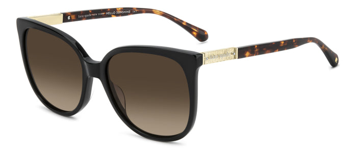 Occhiali da sole Kate Spade donna modello KAYSIE 2/G/S di colore verde, con montatura in acetato e lenti scure, posti su uno
