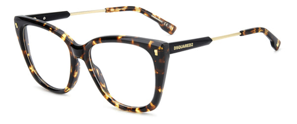WOMEN'S EYEGLASSES DSQUARED2 D2 0025 - 807 BLACK 